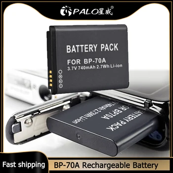 PALO BP-70A şarj edilebilir pil SAMSUNG ES65 ES70 ES73 PL80 PL90 PL100 ST30 ST60 SL50 SL600 TL105 TL110 WP10 WB35F