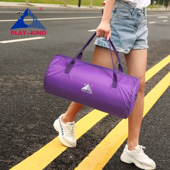 Playkıng Katlanır Naylon Seyahat Çantası Büyük Kapasiteli El Bagaj Duffle Haftasonu Spor çanta Erkekler Kadınlar İçin moda alışveriş çantası