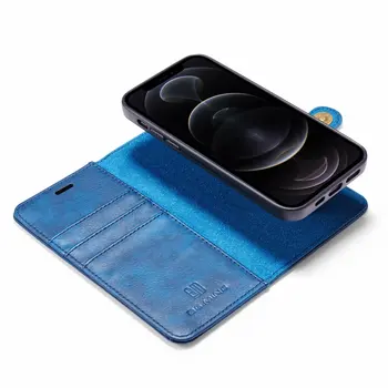 PU deri cüzdan Flip Telefon Kılıfı için iPhone 14 Artı 13 12 mini 11 Pro Max Xs Max XR X 8 7 6s Artı SE Ayrılabilir Manyetik Kapak