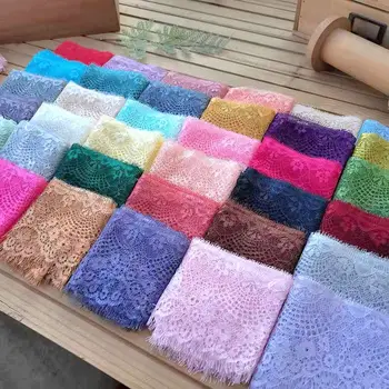 Renkli Kirpik Dantel Trim Çiçek DIY Etek Etek, Kollu Yaka Dantel Giyim Peçe dekorasyon malzemesi Kumaş