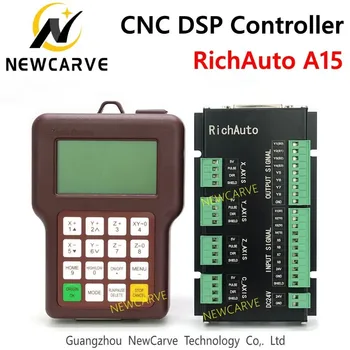 Richauto A15 Çok milli 3 Eksenli CNC DSP Denetleyici A15s A15e Çevrimdışı USB Hareket Kontrol Sistemi Manuel Cnc Router İçin NEWCARVE