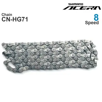 SHİMANO ACERA HG71 8v Zincirleri-8-Speed-HYPERGLİDE-MTB Zinciri 114L Orijinal bisiklet parçaları için de derecelendirilmiştir E - BİSİKLET kullanımı