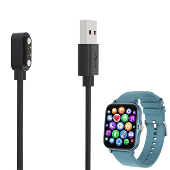 Smartwatch Şarj Cihazı USB şarj kablosu şarj kablosu SITLOS SQR P8 Artı / Mıx / BR Colmı P9 P28 MİSTEP LEMFO Y20 İzle Aksesuarları
