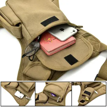 Son taktik askeri omuz bel fan çantası, kılıfı, kalça çantası, Kamp Yürüyüş açık taktik çok fonksiyonlu bacak çantası