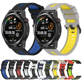 Spor Silikon Kayış İçin HUAWEİ İZLE GT Koşucu / GT 3 46MM / GT2 Pro Smartwatch Bilek Bandı 22mm Watchband Bilezik Bilek Aksesuarı