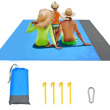 Su geçirmez Cep plaj battaniyesi Katlanabilir Kamp Mat Yatak Taşınabilir Hafif Yatak açık piknik örtüsü Plaj Mat