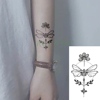 Su geçirmez Geçici Dövme Etiket kelebek yusufçuk Sahte Dövme Flaş Dövme Tatouage Bilek Ayak El Kız Kadınlar İçin kadın