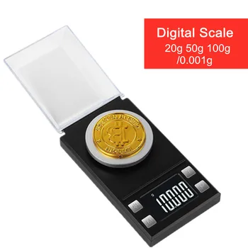 Takı Ölçeği Yüksek Hassasiyetli 20g 50g 100g / 0.001 g Dijital mutfak tartıları Denge Elmas Mücevher Karat Altın Ölçekli Elektronik Tartı