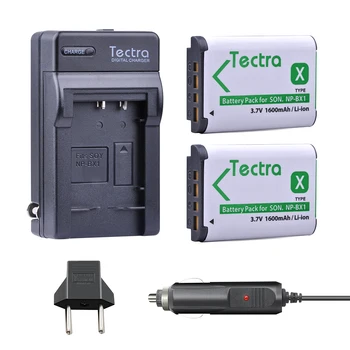 Tectra 2 ADET NPBX1 NP-BX1 Kamera bateria paketi + Dijital Şarj Cihazı+araba girişi Sony DSC RX1 RX100 M3 M2 RX1R WX300 HX300 HX400