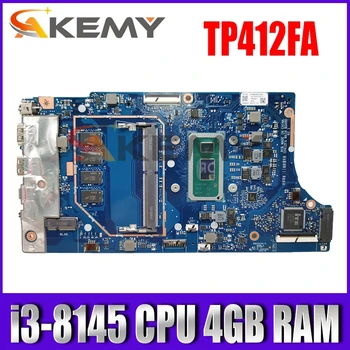 TP412FA ı3-8145 CPU 4GB RAM ASUS için anakart TP412 TP412F TP412FA Laptop anakart TP412FA Anakart Test 100 % TAMAM