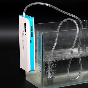 USB Lityum Pil Şarj Oksijen hava pompası Balık Tankı Açık Balıkçılık Havalandırıcı Açık Olta Takımı Ekipmanları