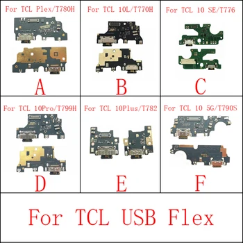 USB Şarj Kurulu Dock Bağlantı Noktası Flex Kablo İçin TCL 10 Pro T799H / Pleksi T780H / Artı T782H T782 / 10L T770H T770 / SE T776H T766H / 5G T790S