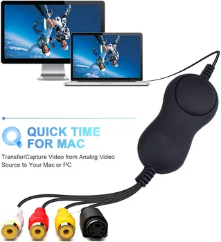 USB2. 0 Video Kayıt Yakalama Kartı Analog Dijital USB UVC Video Ses Kapmak Dönüştürücü XBOX PS3 VHS Windows Mac Android