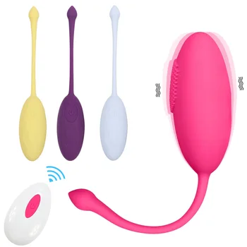 Uzaktan Kumanda Giyilebilir Vibratör Yapay Penis Vibratörler Kadınlar için g-spot Klitoris Görünmez Külot Titreşimli Yumurta Seks Oyuncakları Vajina Topları