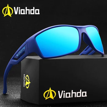 VİAHDA Marka Tasarım Yeni Polarize Güneş Gözlüğü Erkekler Vintage Spor Açık güneş gözlüğü Erkek Sürüş Gözlük Gafas