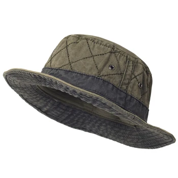 Yaz Kova Şapka Erkekler Kadınlar için Yıkanmış Pamuk Panama Şapka Balıkçılık Avcılık Kap güneş koruma kapakları Açık güneş şapkası