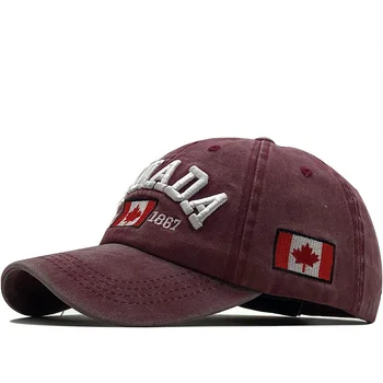 Yeni erkek beyzbol şapkası kadınlar için snapback şapka KANADA nakış kemik kap gorras rahat casquette erkekler beyzbol şapkası