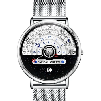 Yeni erkek saati Lüks Marka Otomatik Tarih Paslanmaz Çelik quartz saat Erkekler İçin Spor Analog Montre Homme Reloj Hombre