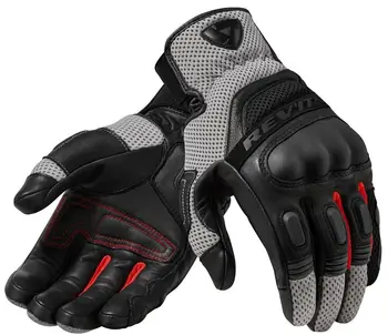 Yeni Revit Kir 3 Adam motosiklet eldivenleri Deri / Kumaş Touring-Siyah / Gri Motosiklet Deri dokunmatik ekran eldiveni