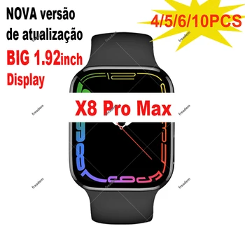 Yeni Yükseltme Sürümü X8 Pro Max akıllı saat 1.92 inç Lehçe Siyah Bluetooth Çağrı Uyku İzleme Spor akıllı saat Vs X8 Max