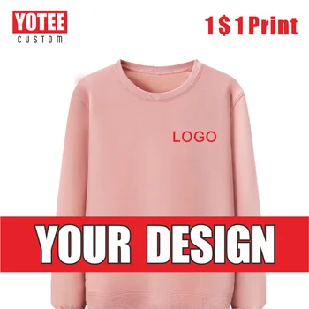 YOTEE2021 Kalın Hoodies Tişörtü Welldone kadın Hoodie DIY Logo Özel Grup Kişisel Özel Nakış Unisex