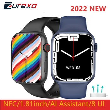 Zurexa Iwo W27 Pro akıllı saat Erkekler Kadınlar Nfc İle Kore Japon Desteği 1.81 İnç Iwo 13 Pro Smartwatch Ip68 Su Geçirmez 2022